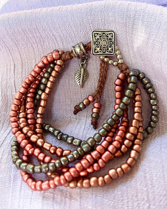 Pulseira Metal Urbano em Cristais Esmaltados