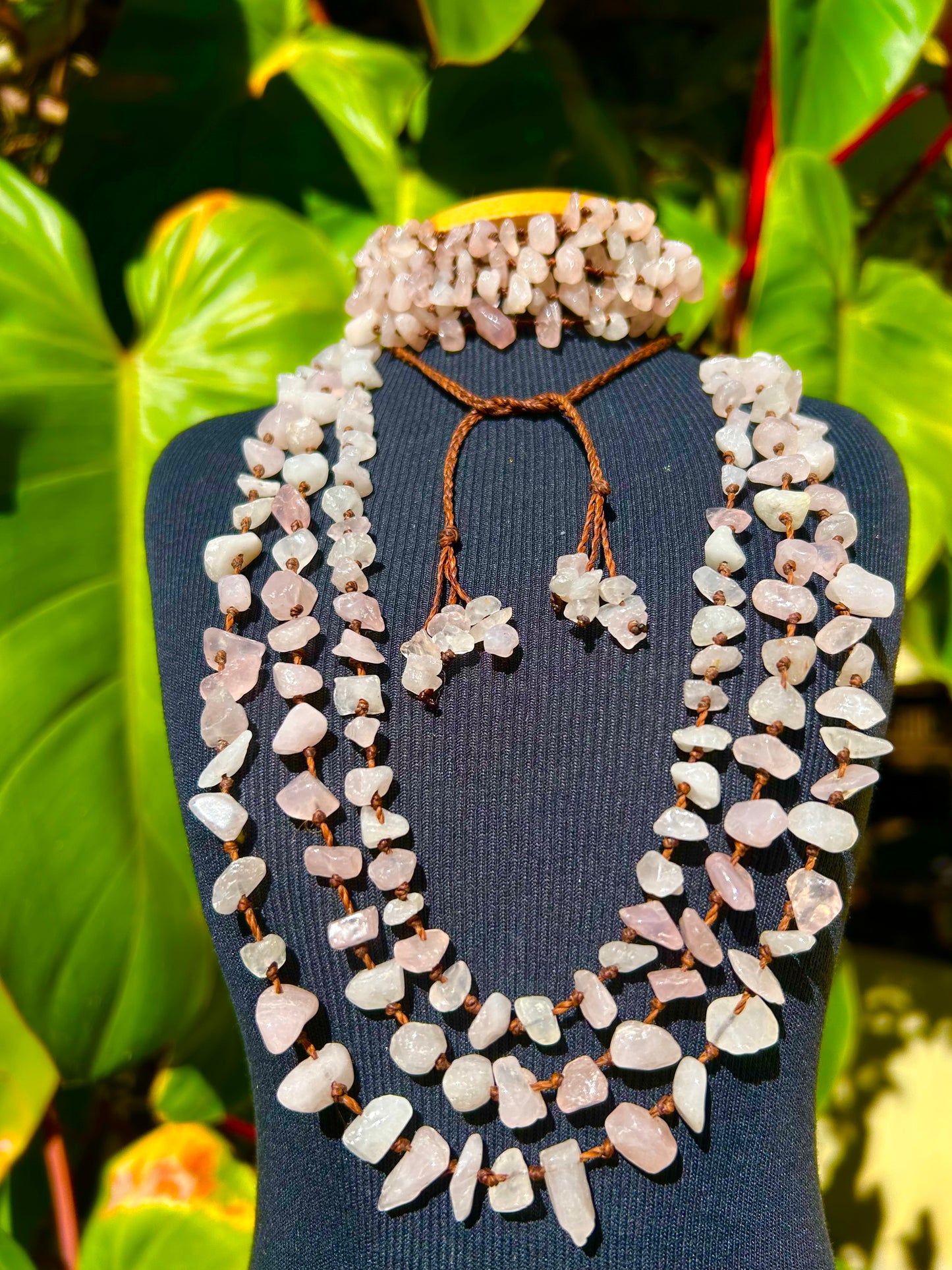 Conjunto Quartzo Rosa em Harmonia