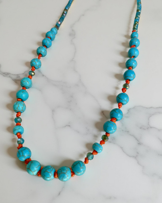 Colar Boho Calmaria Azul