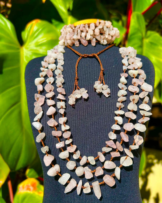 Conjunto Quartzo Rosa em Harmonia